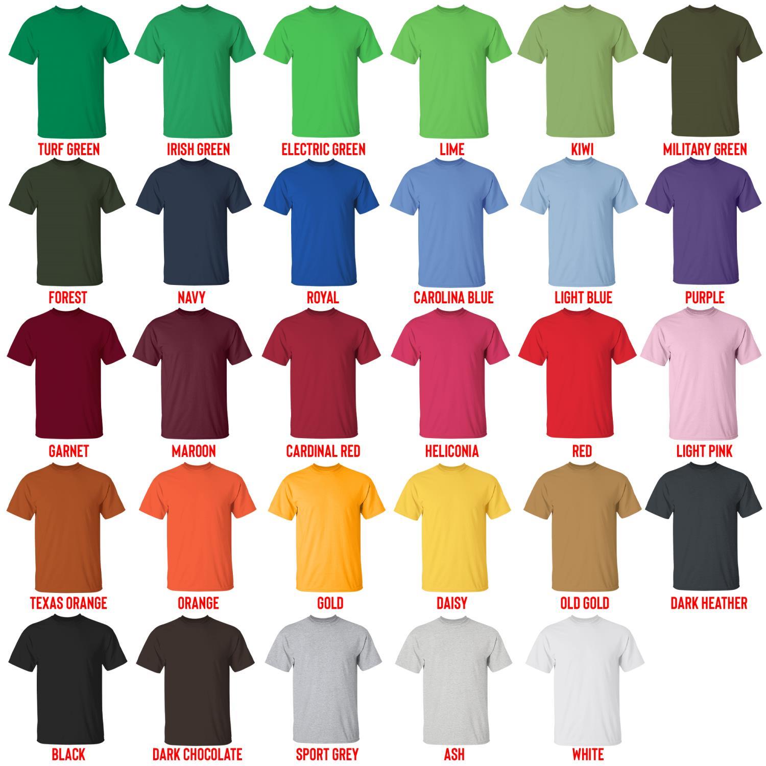 t shirt color chart - Beagle Gifts UK