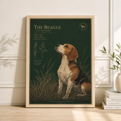 Beagle Vintage Cozy Home Wall Art