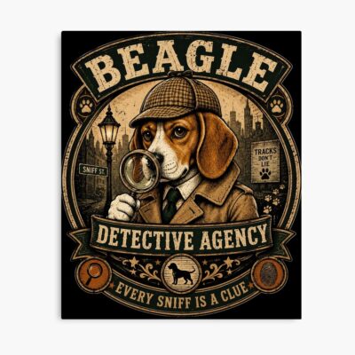 Beagle Graphic Design Poster