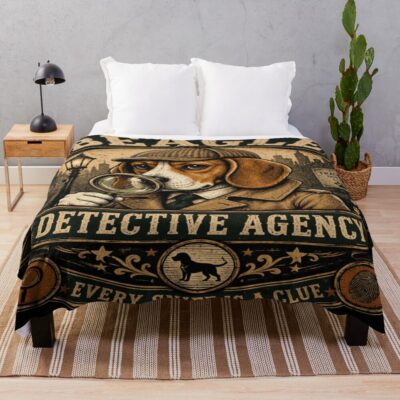 Beagle Graphic Design Throw Blanket