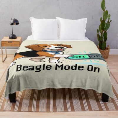 Beagle Modern Artwork Throw Blanket