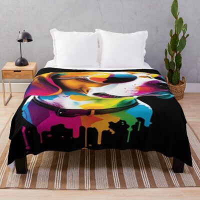 Beagle Legacy Artwork Throw Blanket