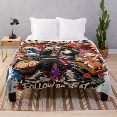 Beagle Retro Design Throw Blanket