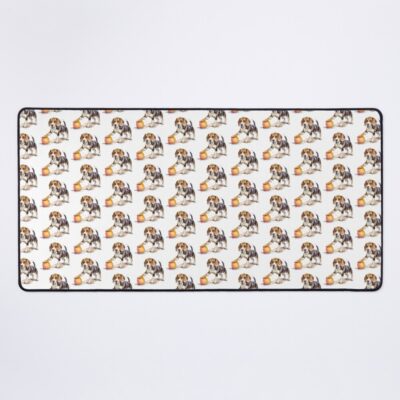 Beagle Retro Artwork Mouse Pad
