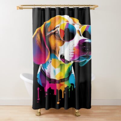 Beagle Legacy Artwork Shower Curtain