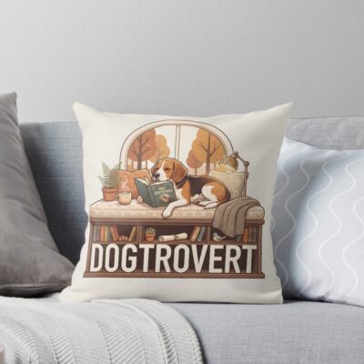 Beagle Iconic Illustration Throw Pillow